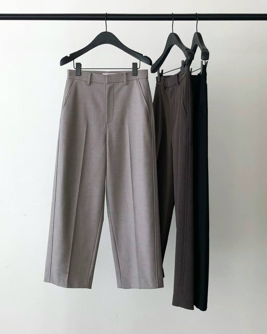 Ounce straight wool pants-3col restock