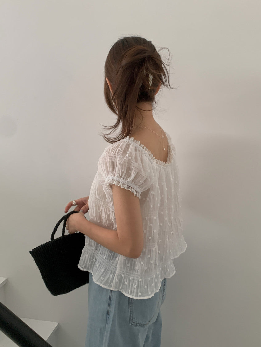 popcorn blouse-2col