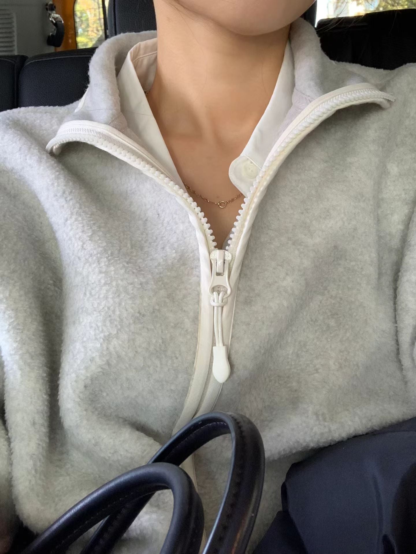 Ounce snug fleece zip up jumper-2col