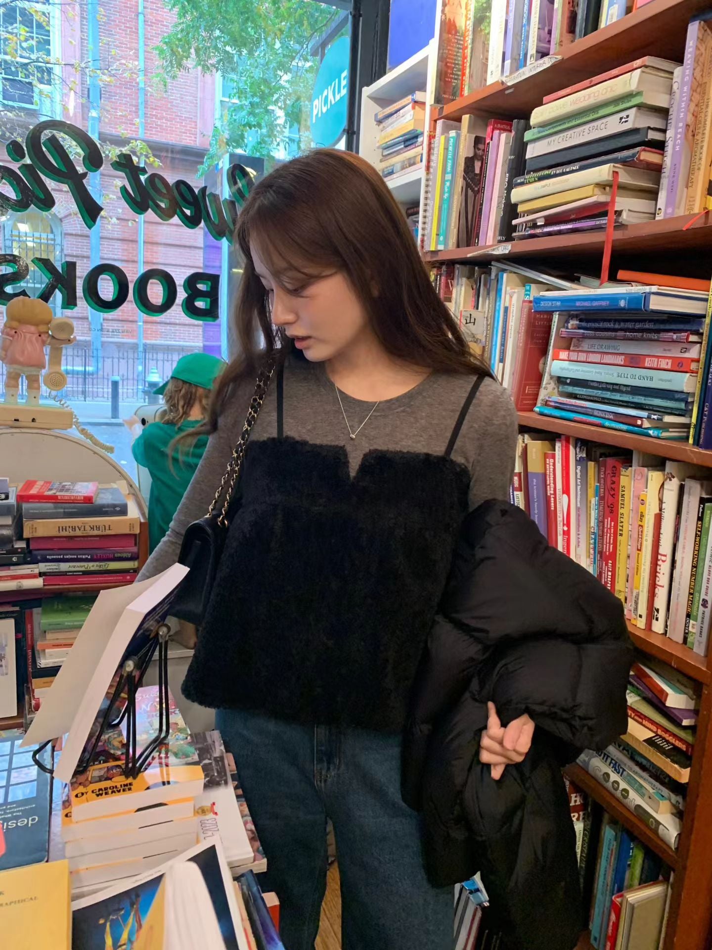 Ounce coco fur bustier-2col