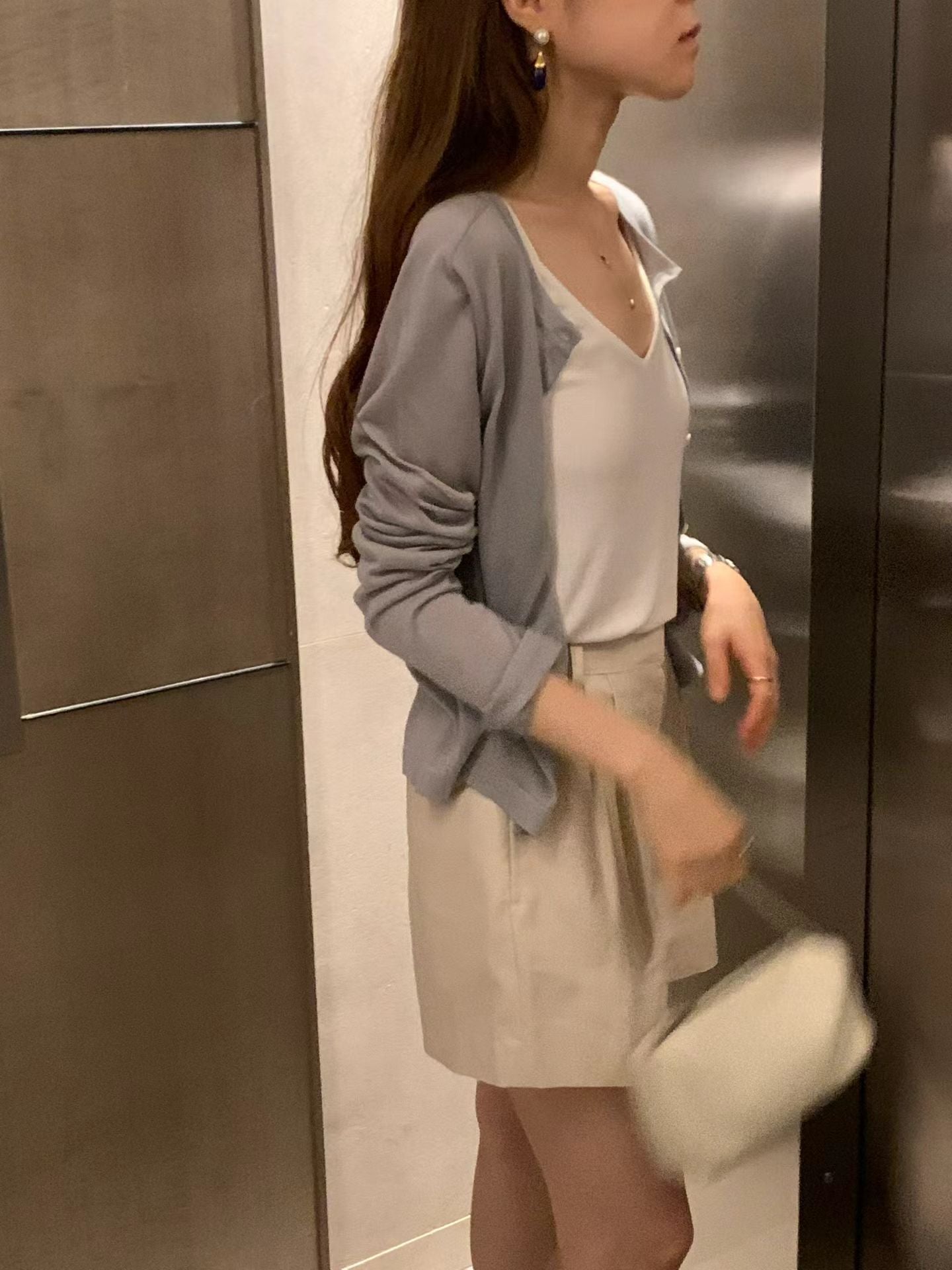 creambeige-s即納 Ounce day two tuck short-3col