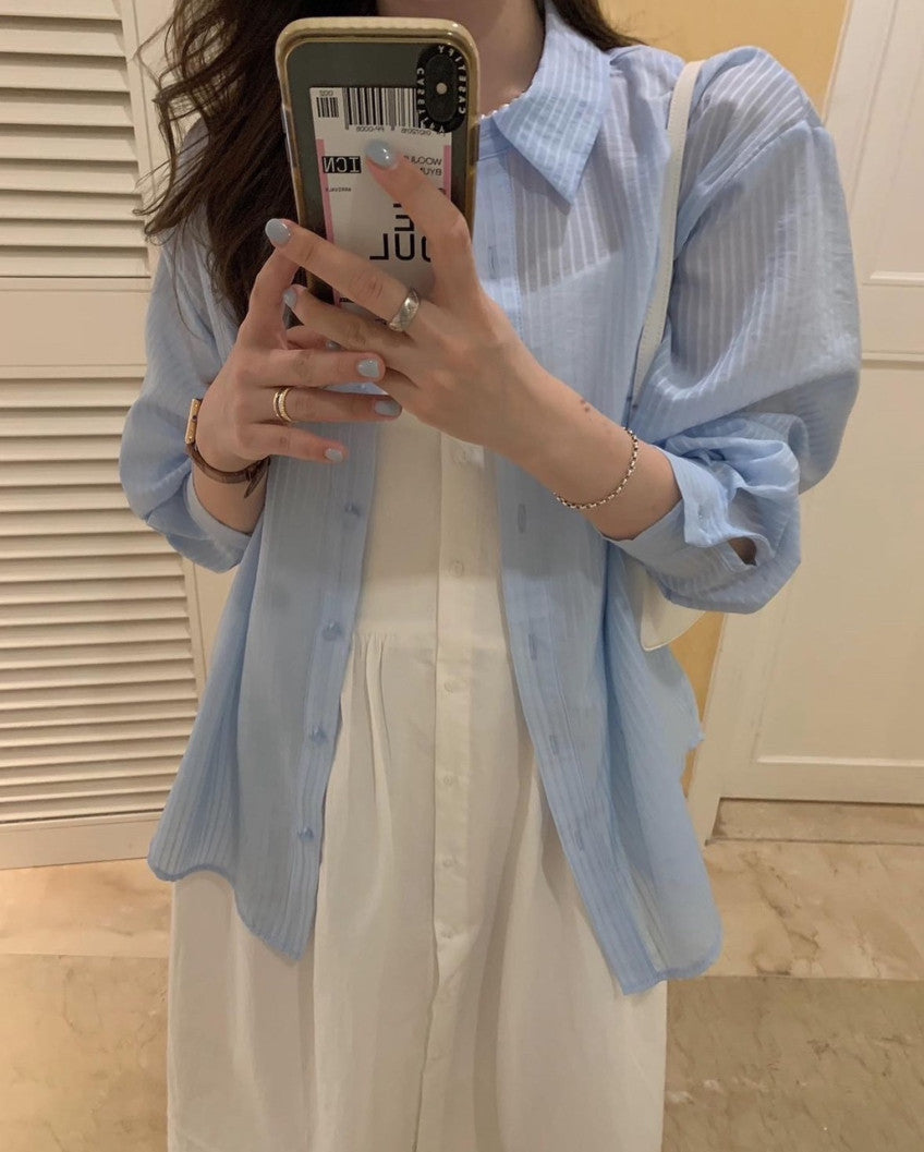 Paul stripe shirt-3col