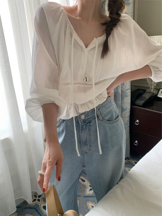 bibi lace blouse-2col