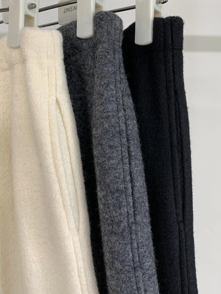 roi wool banding pants-3col