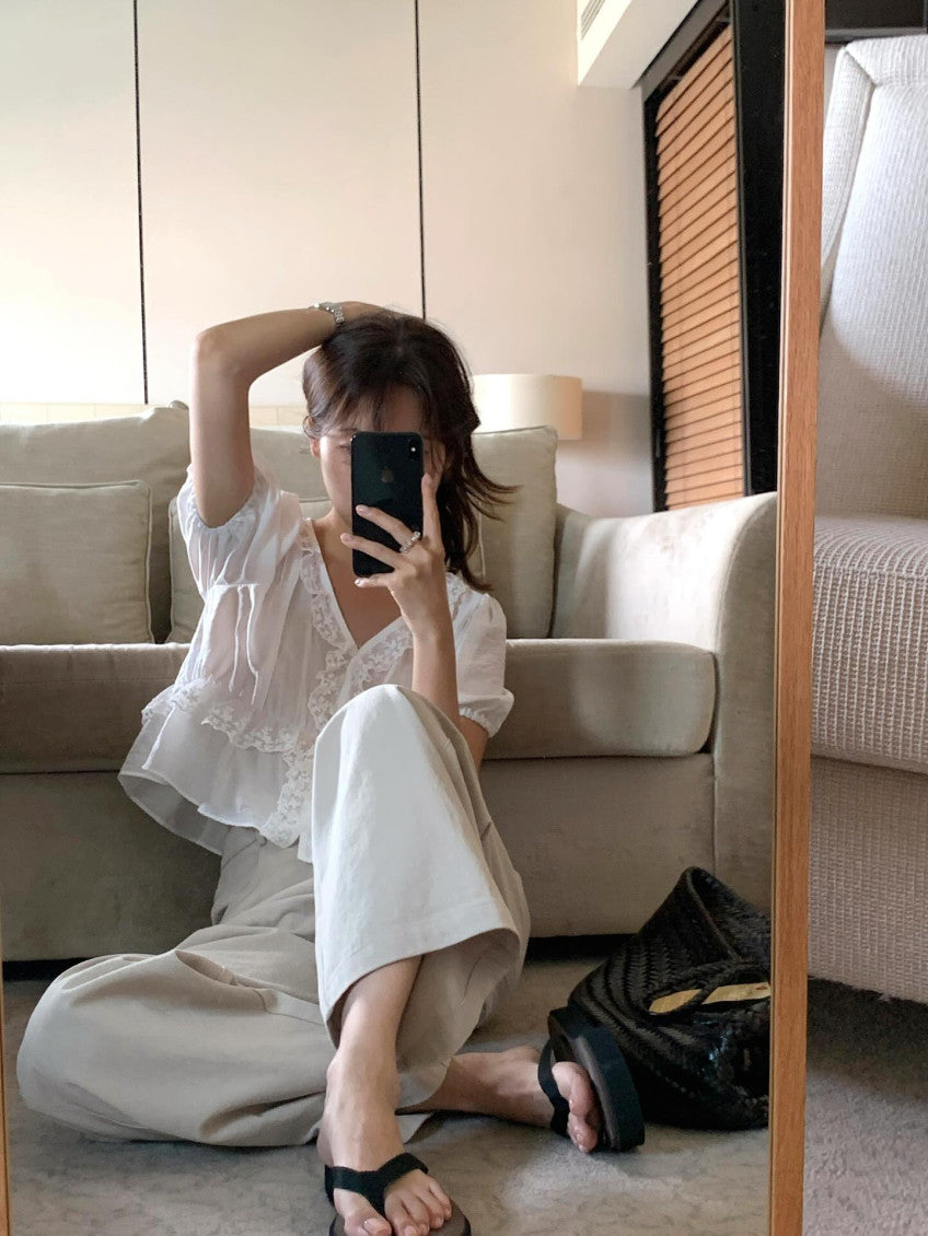 lliter netty lace blouse