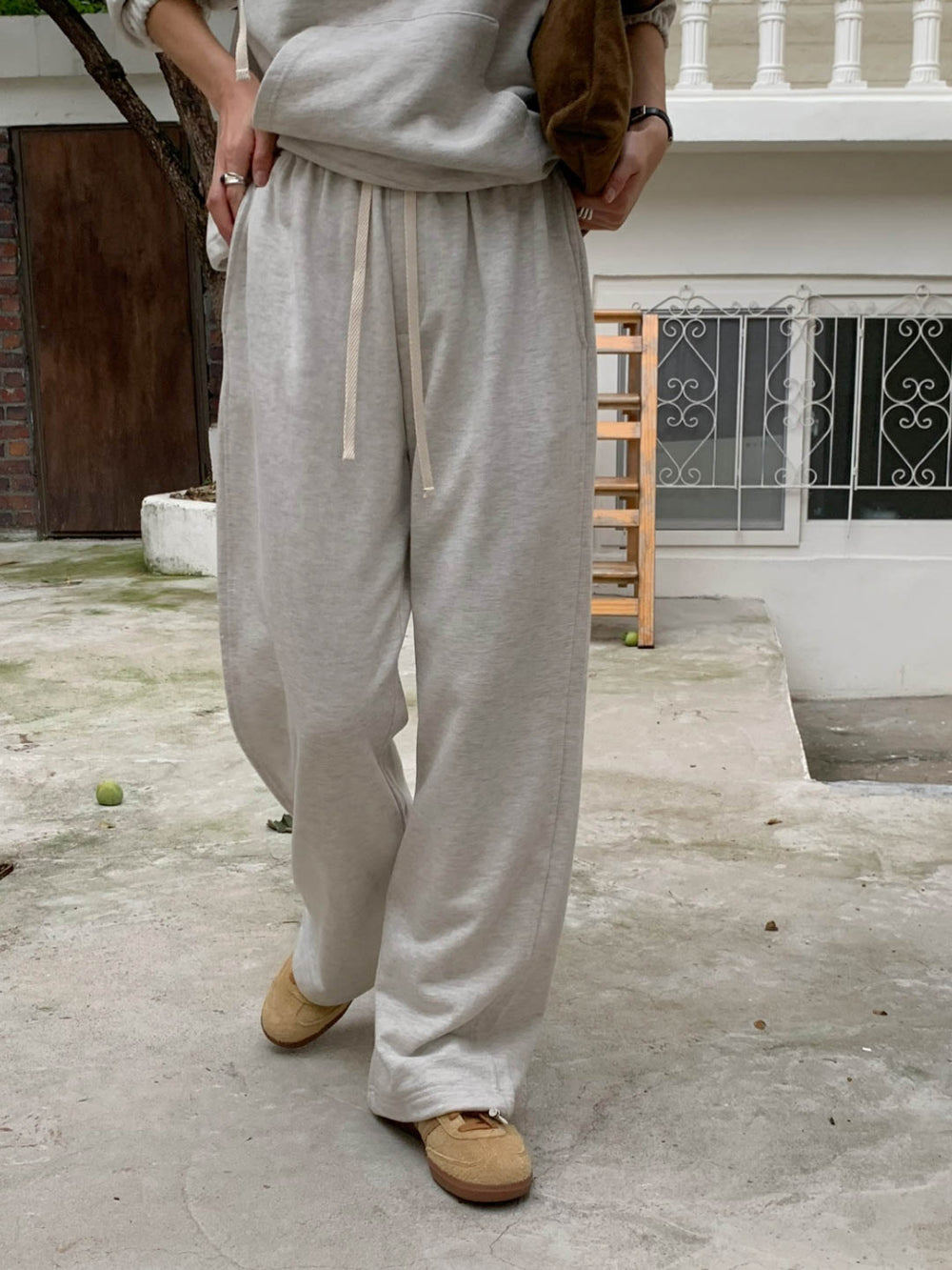 How hood mtm&jogger pants-2col