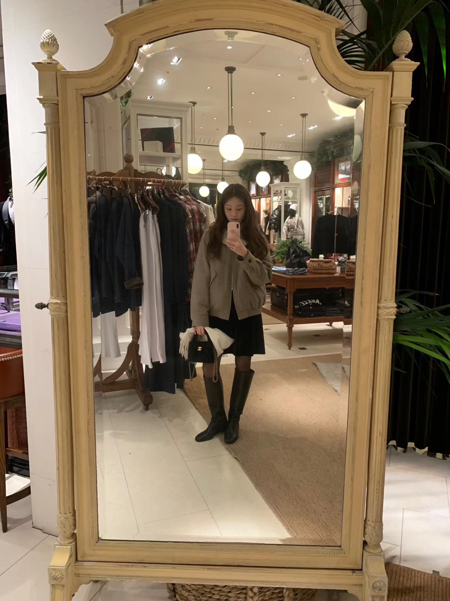 Ounce teddy wool fur Collar jacket-2col