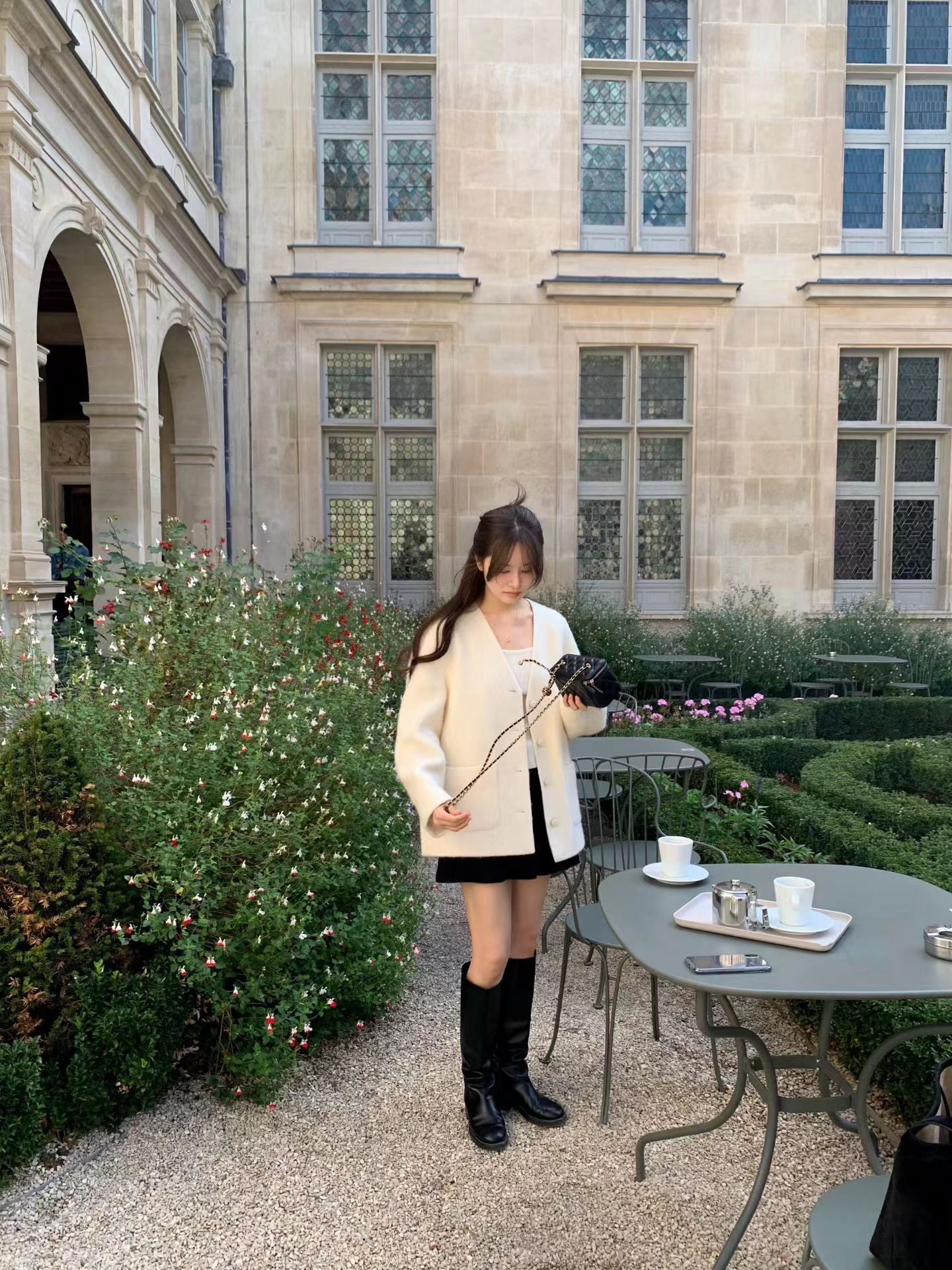 Ounce ven alpaca half coat