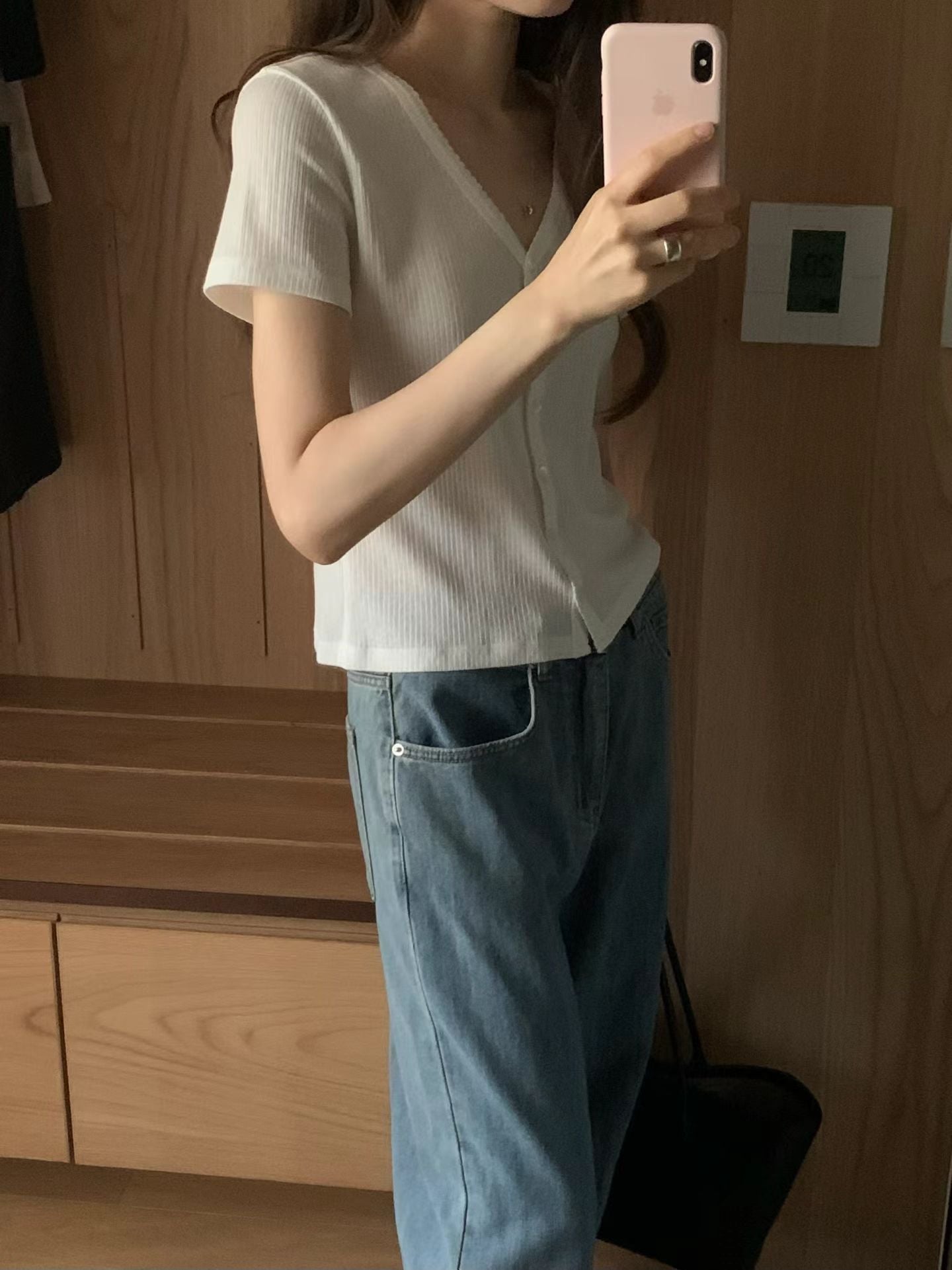 Ounce mild half cardigan-2col