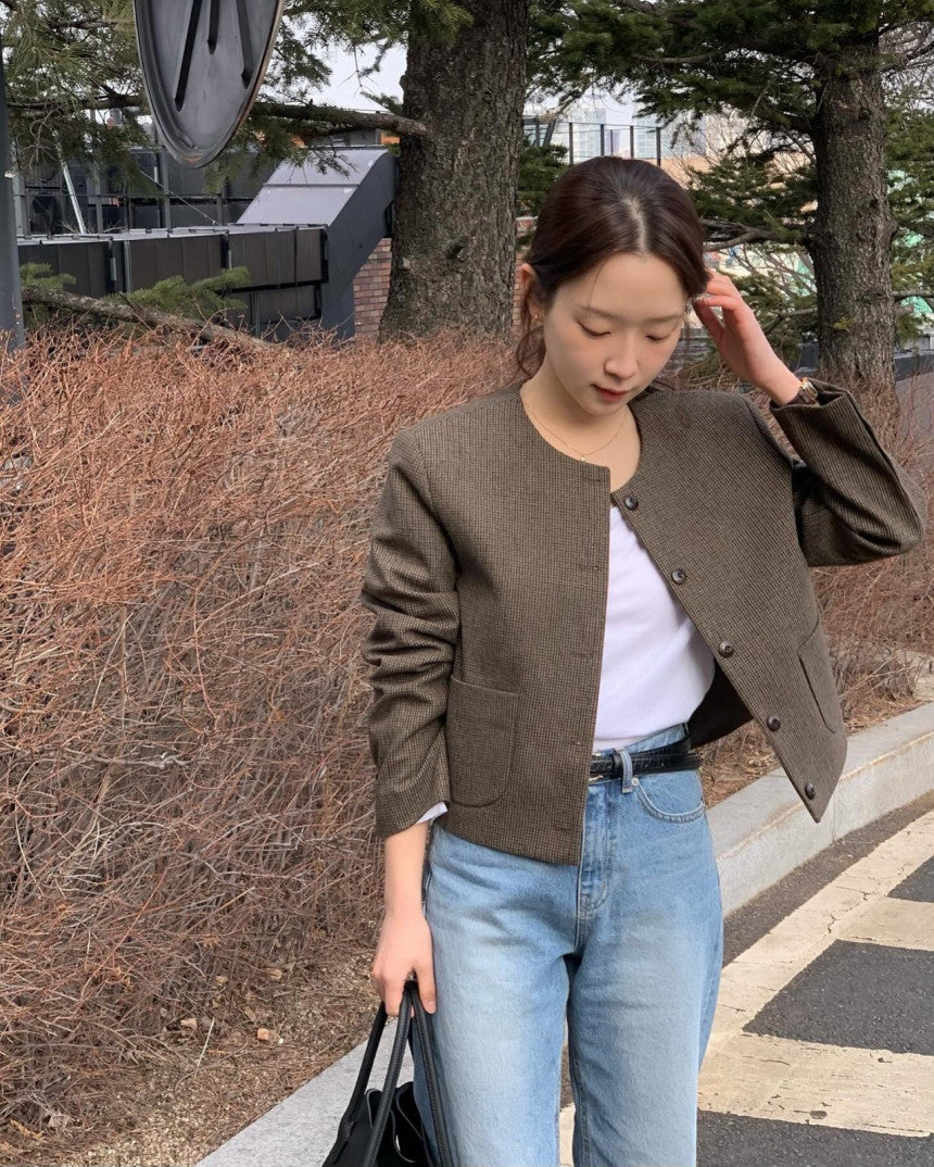 Celine wool no collar jacket