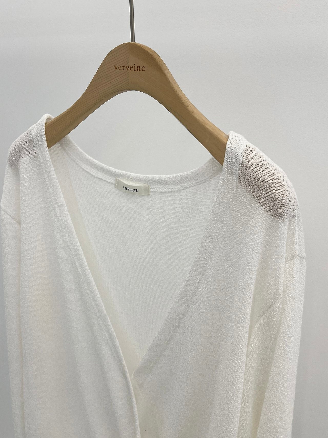 Elina linen deep V-neck knit-3col
