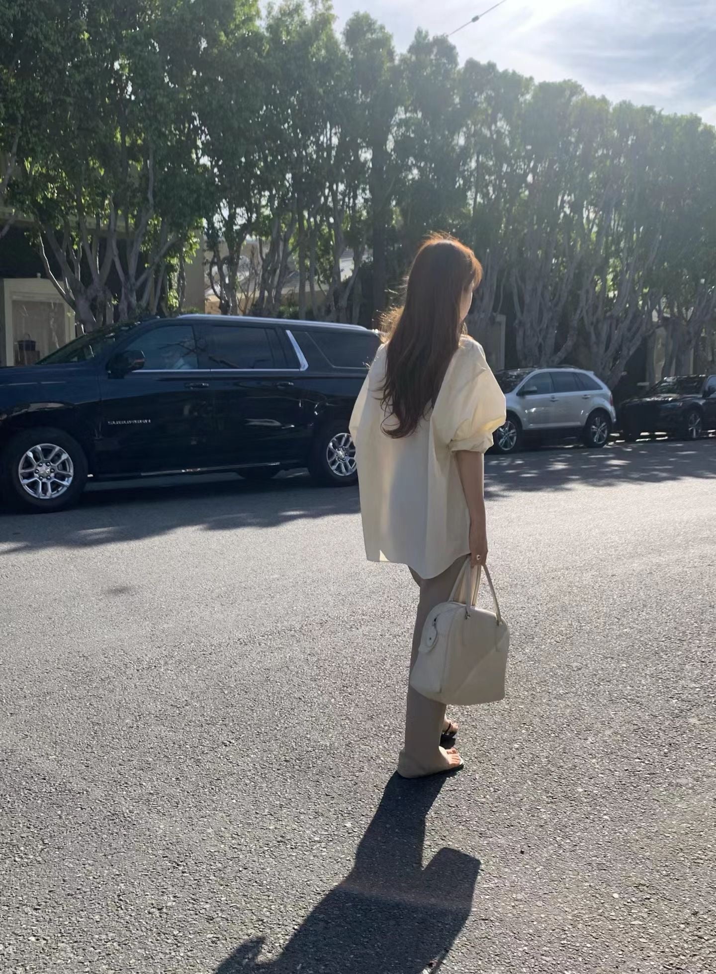 Ounce fond boxy shirt-col