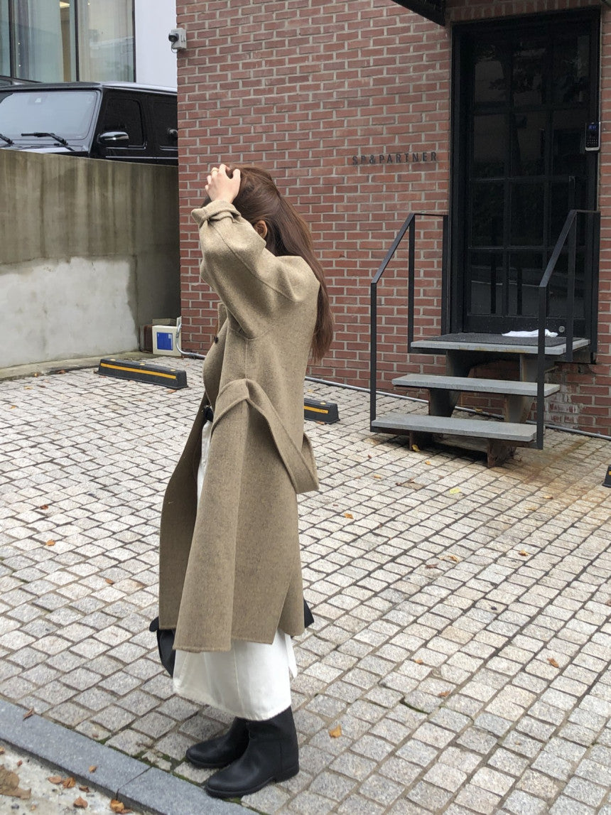 Serin shetland hadmade coat-2col