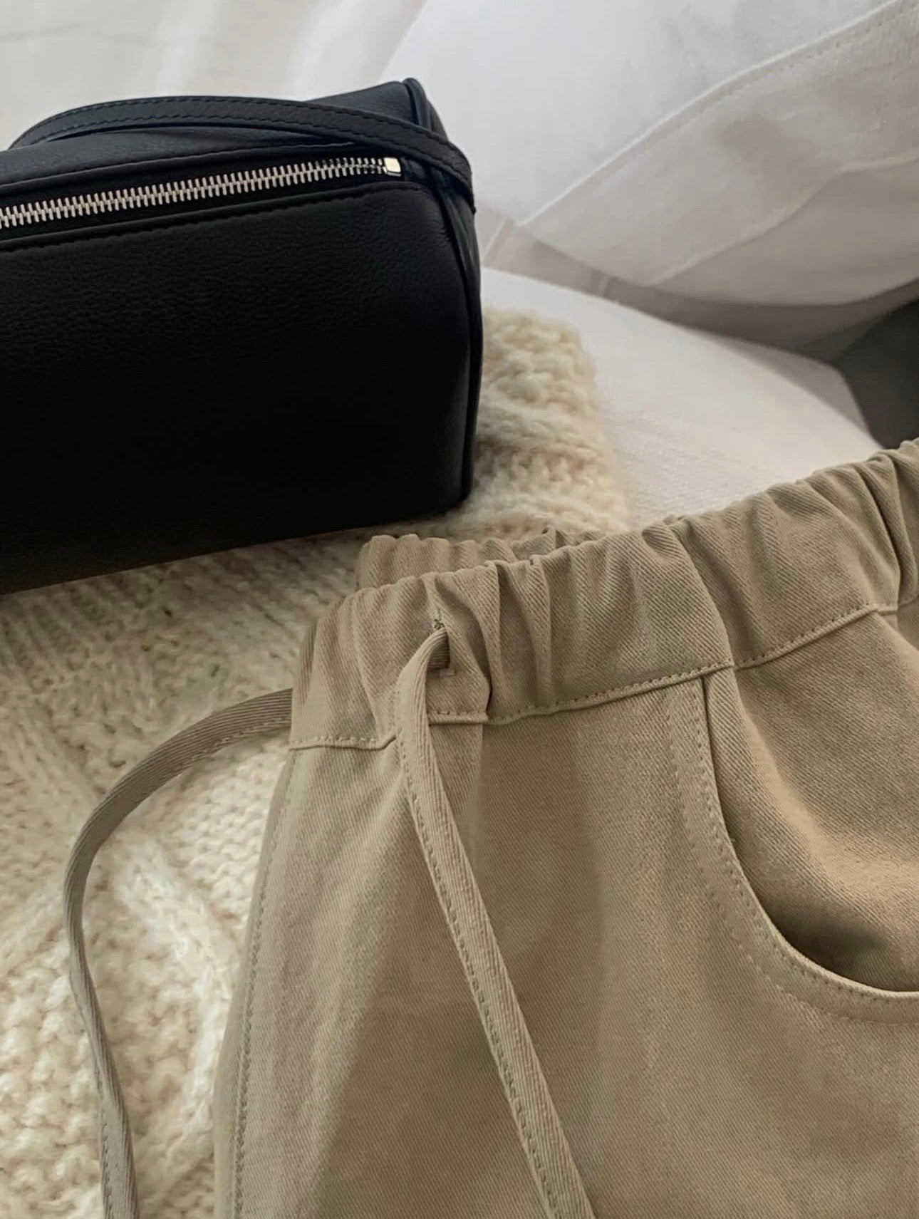 liter dover peach gimo bandding pants-2col