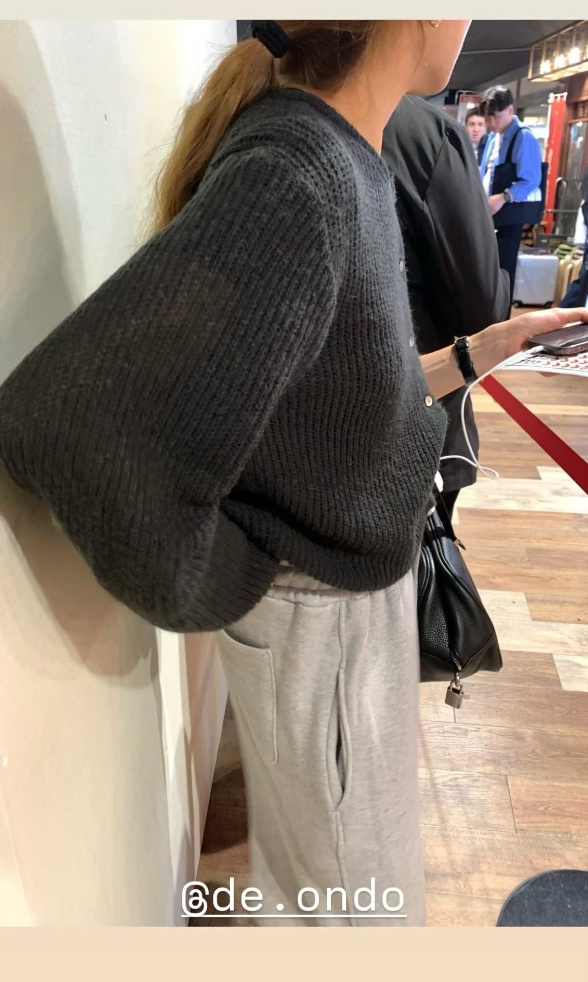 Mohair hachi cardigan-4col