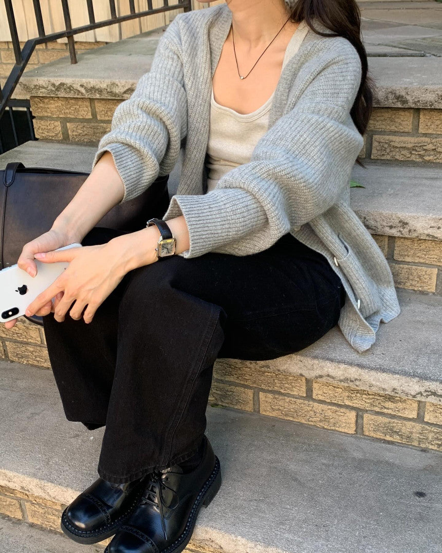 Mue hachi cardigan-4col