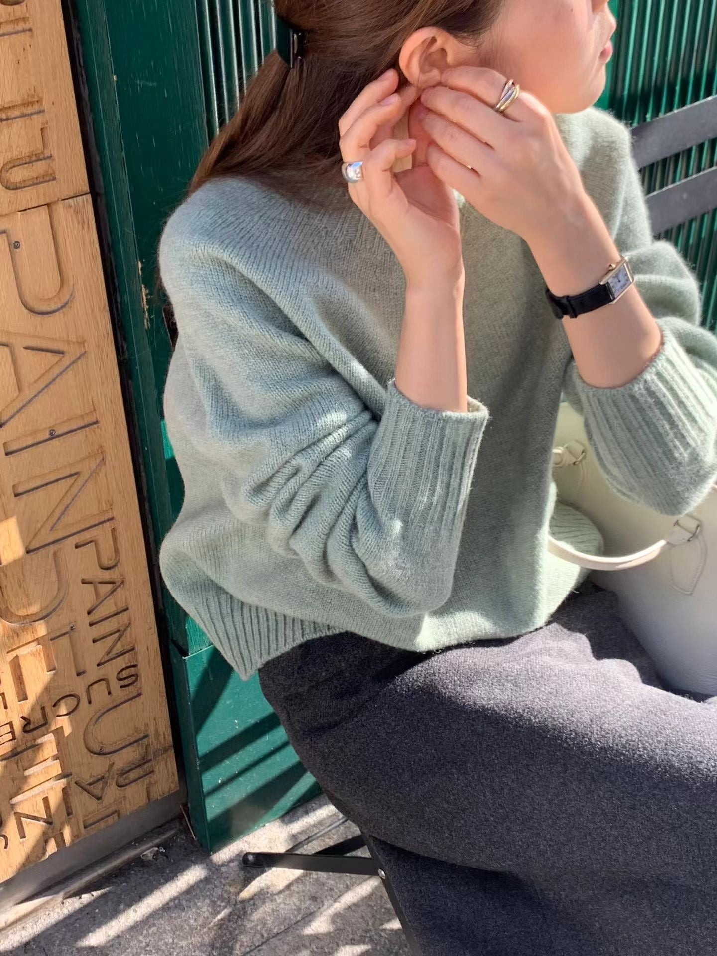 Ounce heather shirtland wool knit-4col