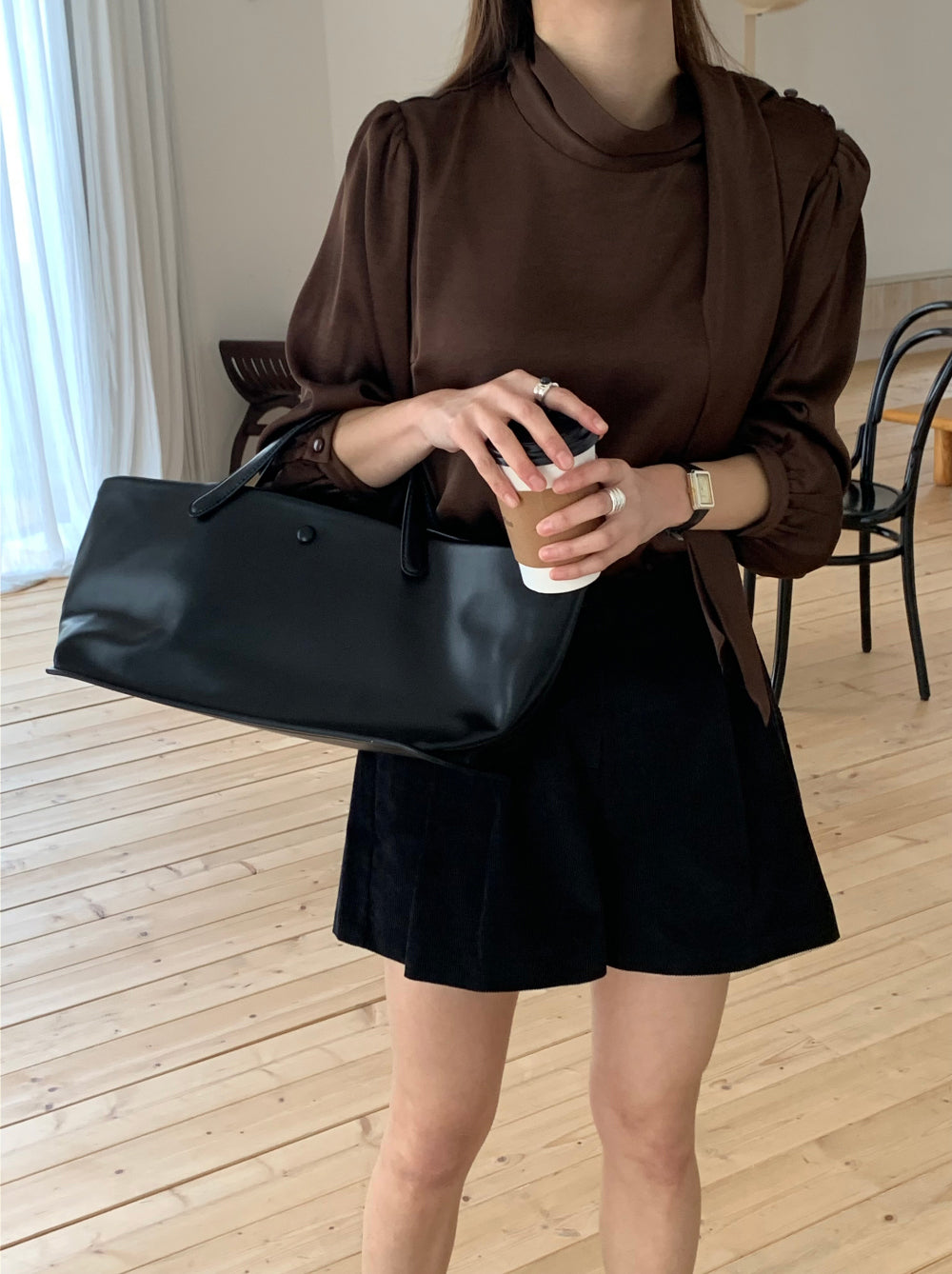 house tie blouse-3col