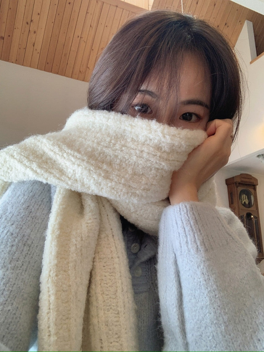 liter momo alpaca hood knit-2col