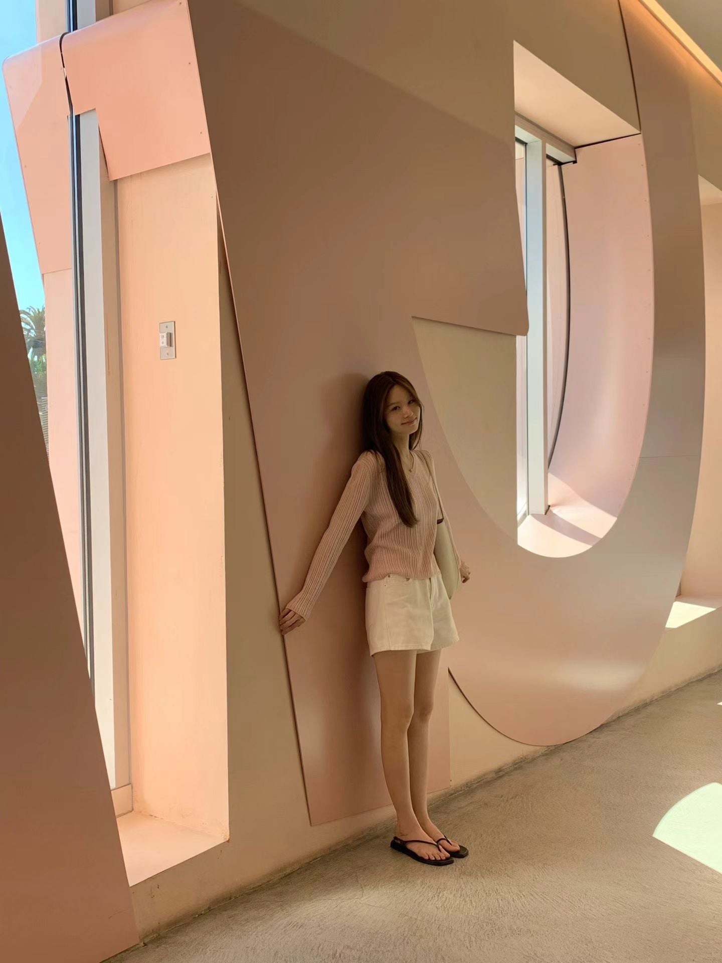 Ounce v neck rib knit-3col