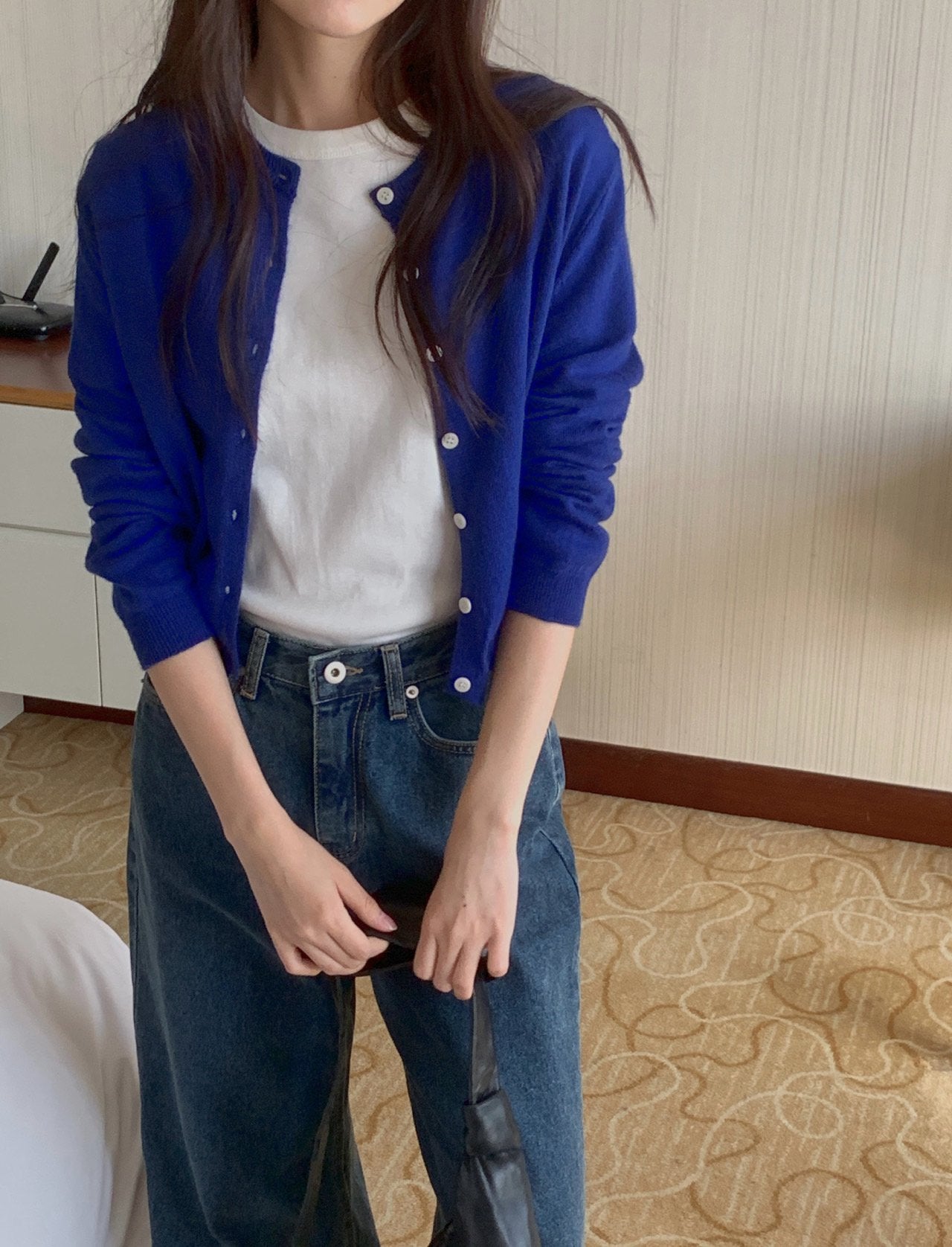 cashmere cardigan-5col