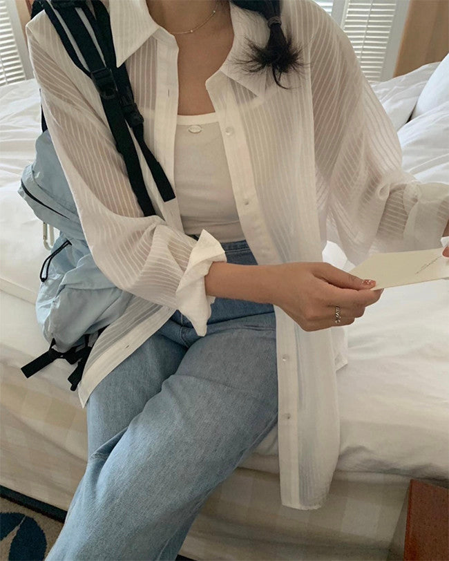 Paul stripe shirt-3col