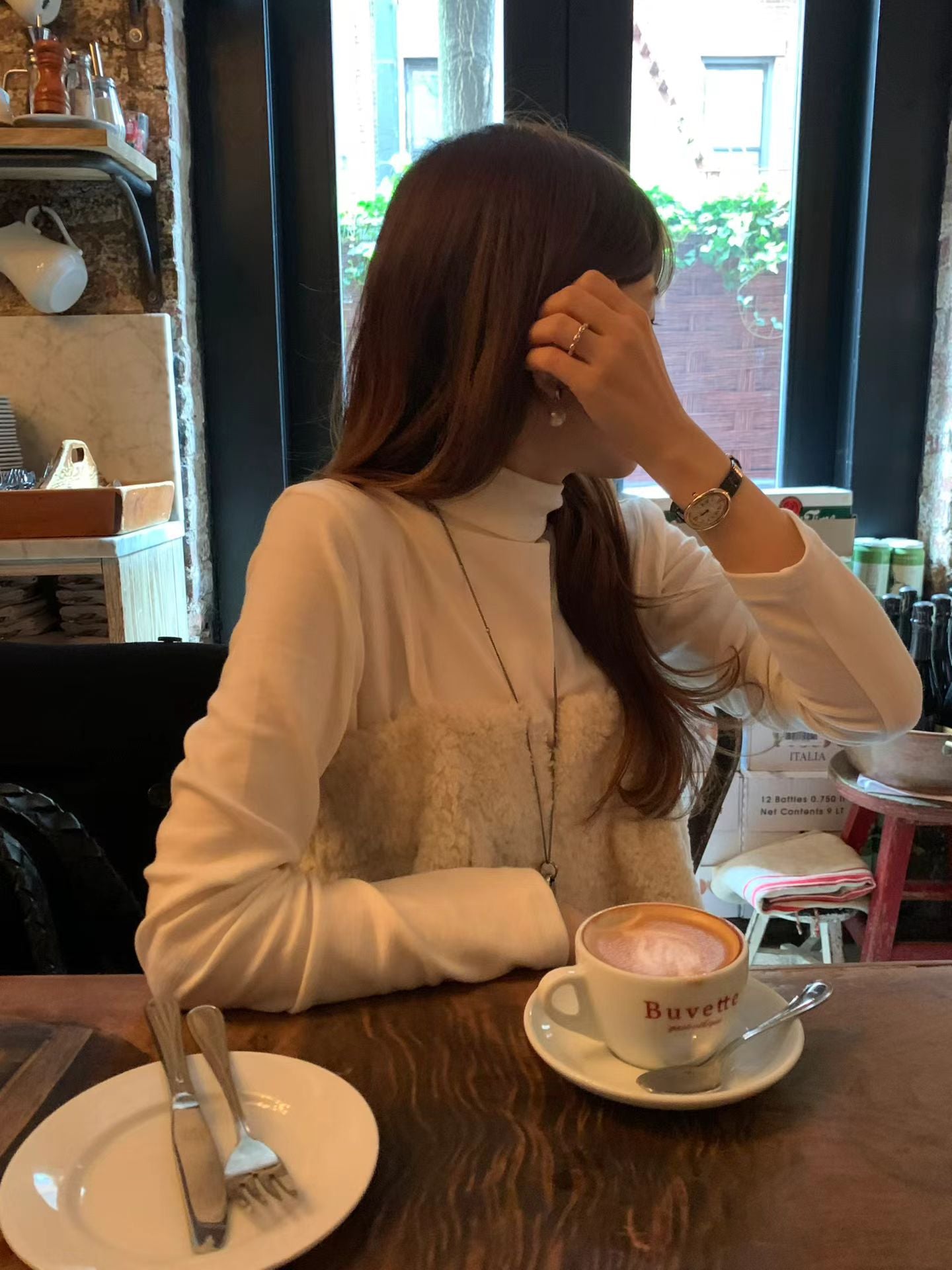 Ounce coco fur bustier-2col