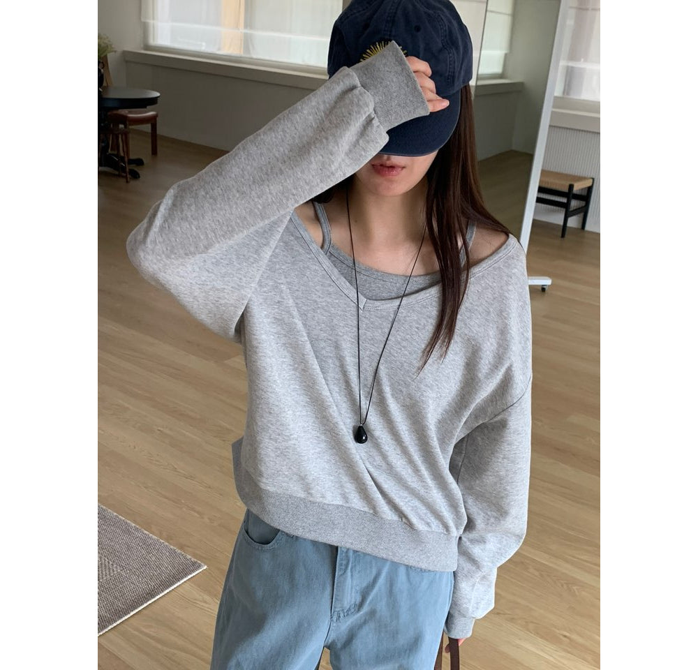 Preto Sweatshirt Set-4col