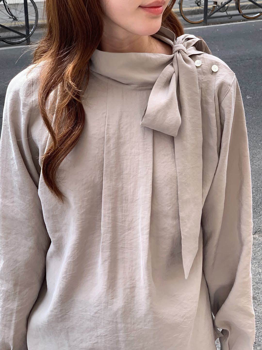 Ere scarf blouse-2col