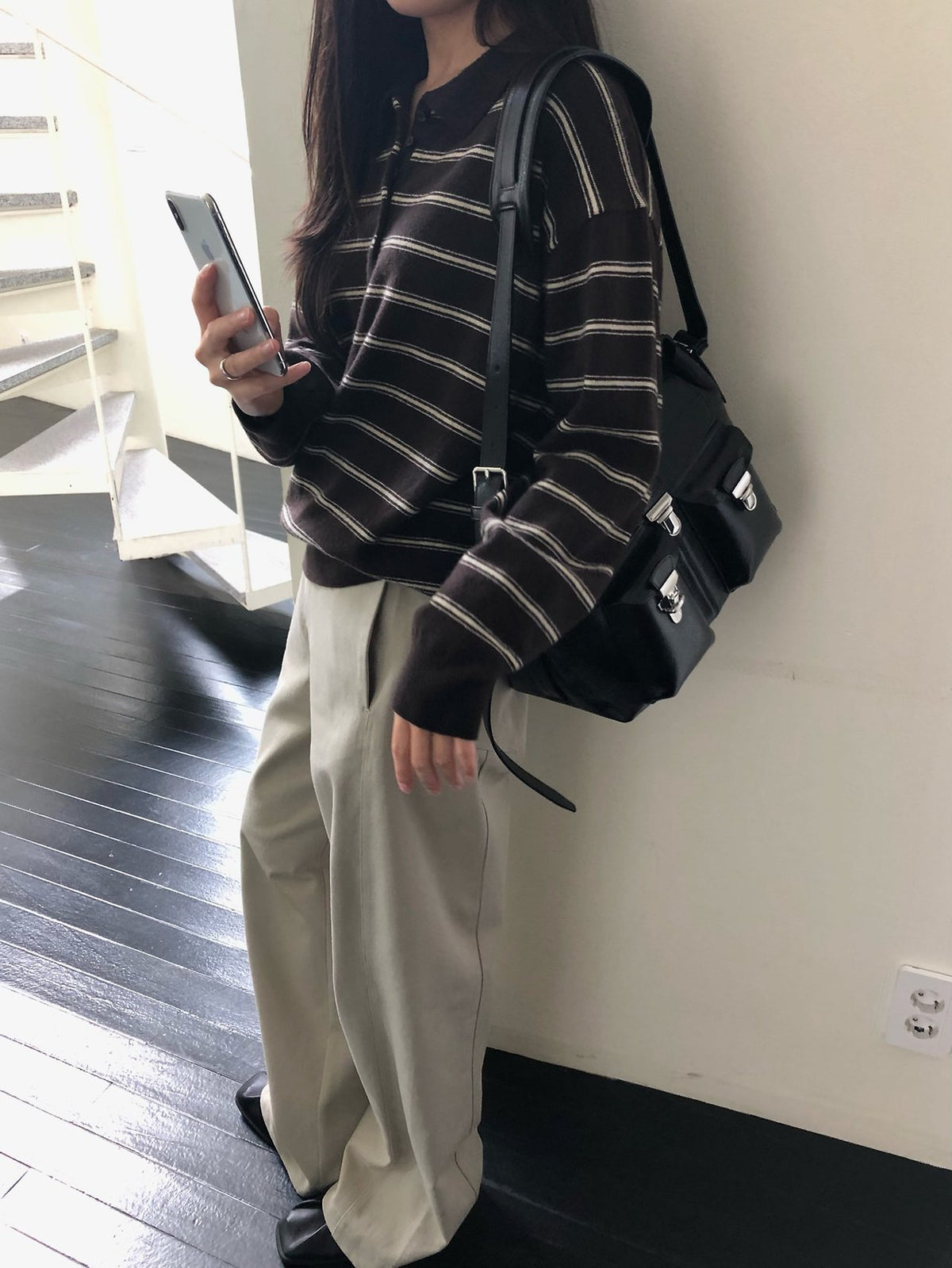 urban stripe knit-3col