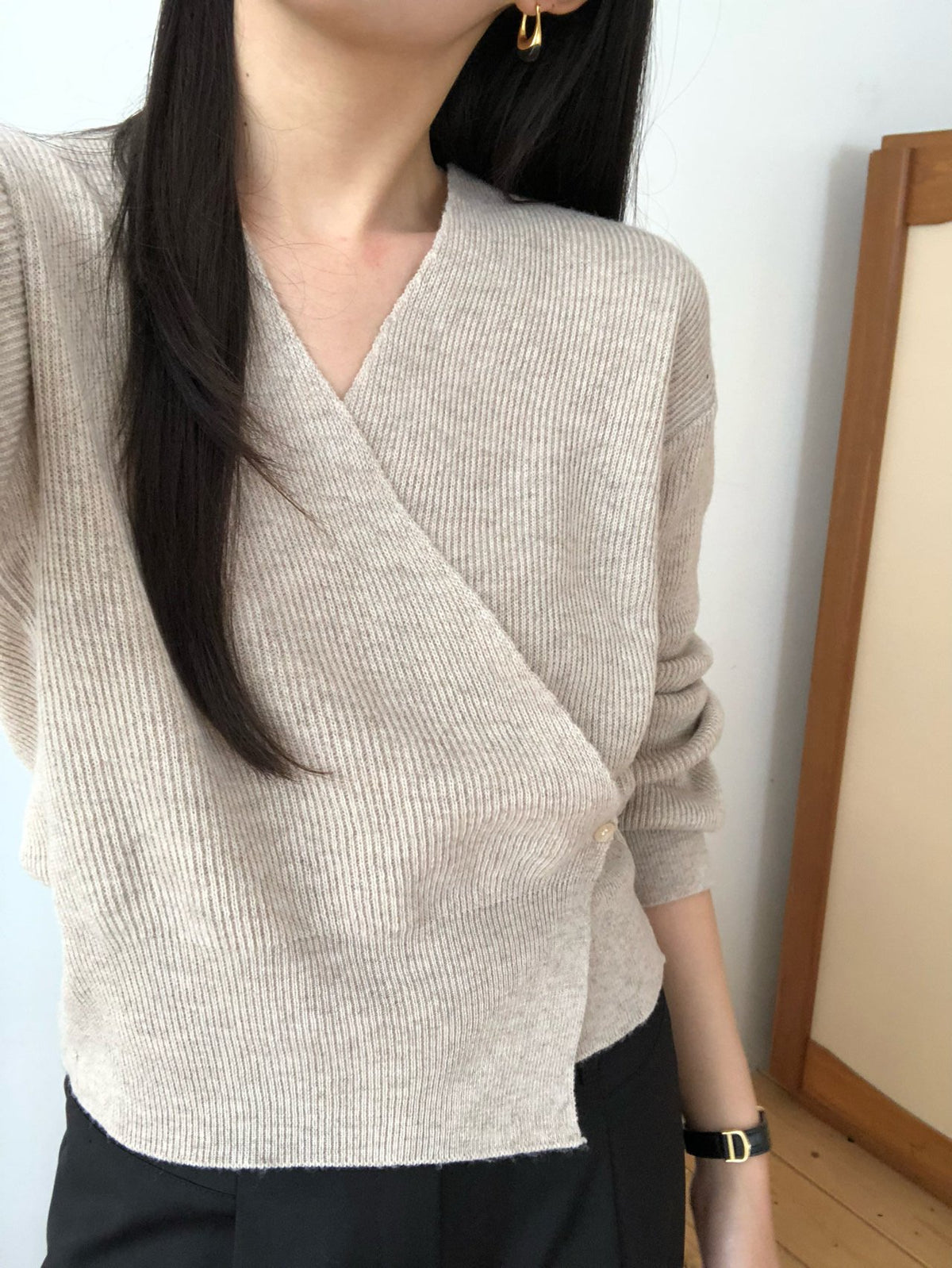 line wrap knit-3col