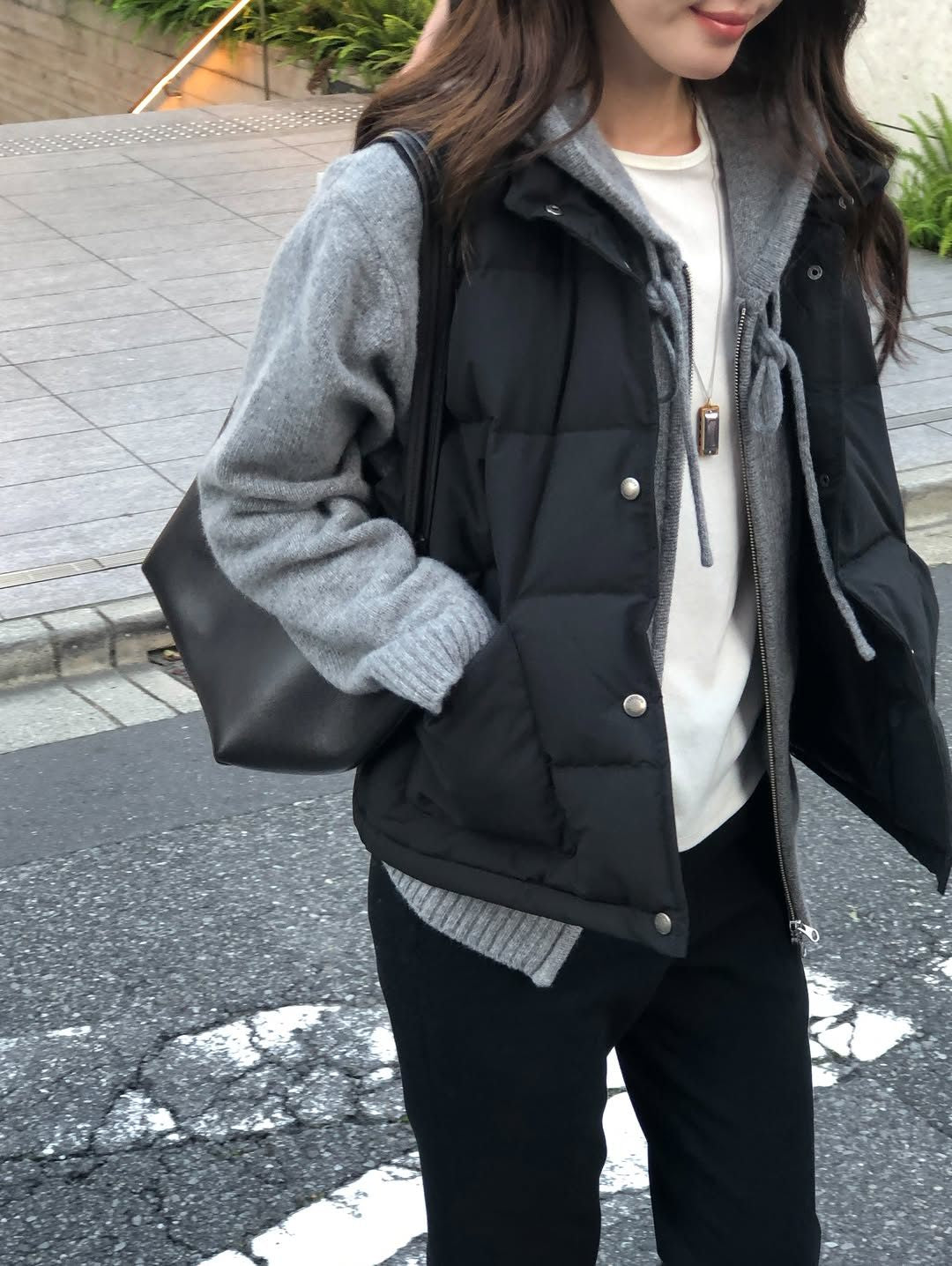 bloom duckdown vest-3col