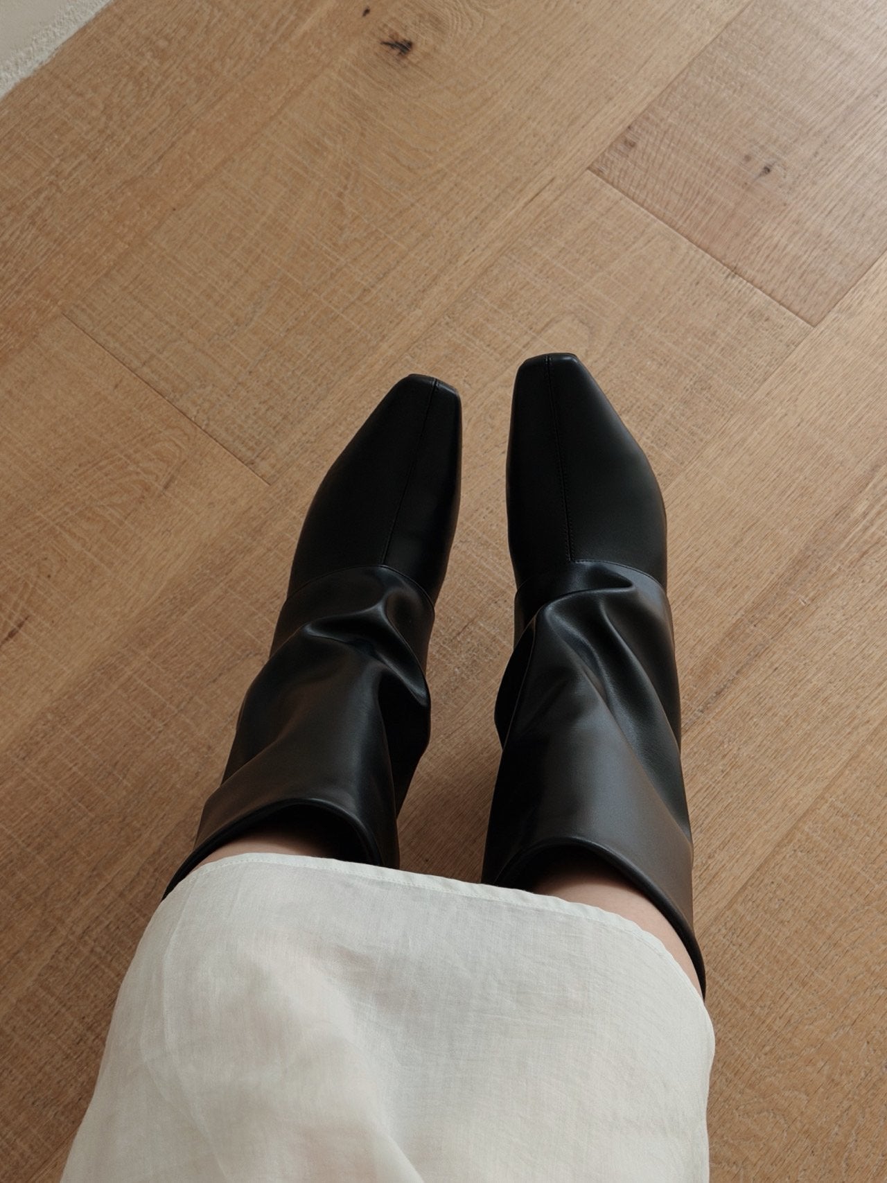 slouch wedge boots