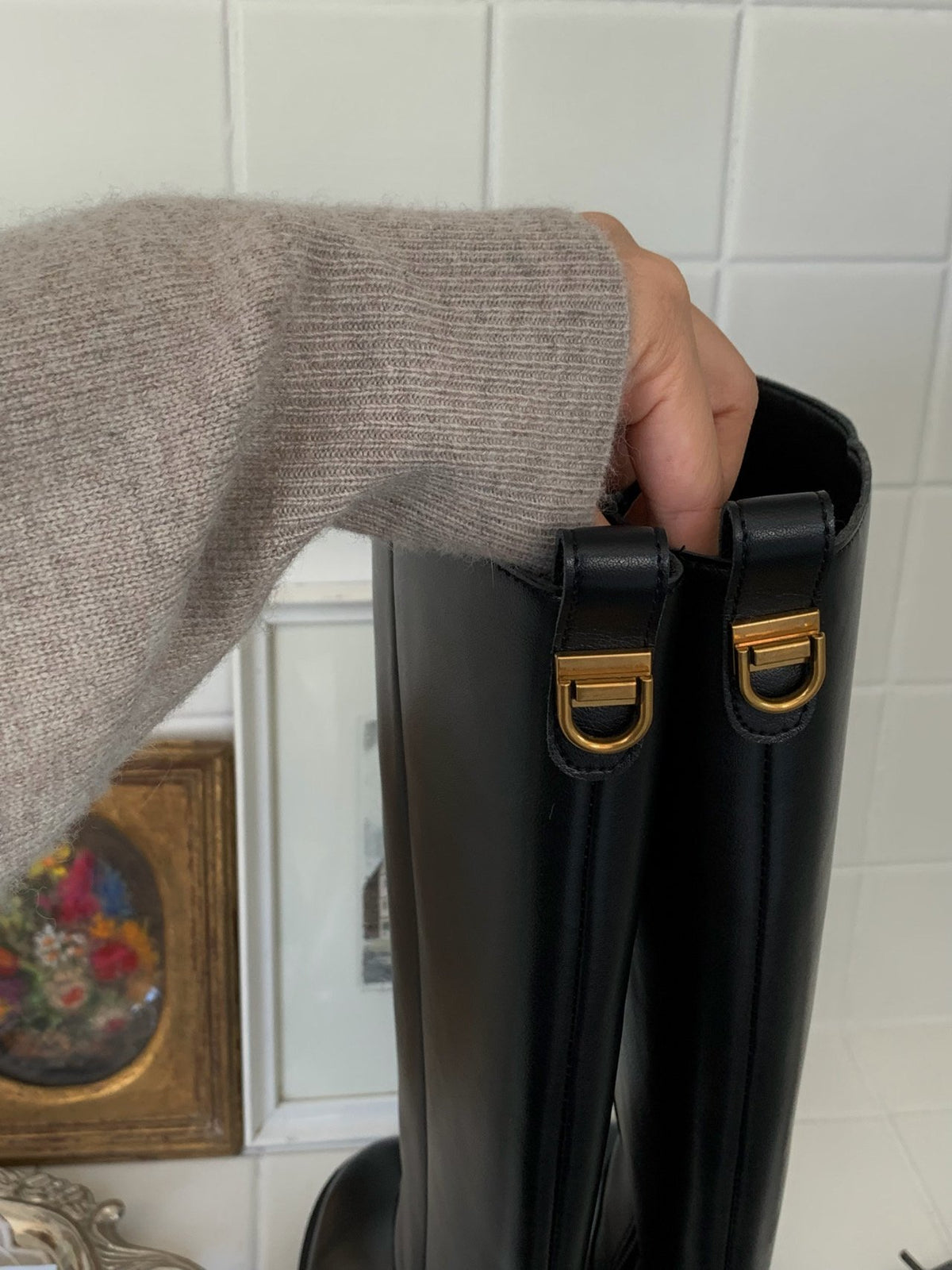 classic d-ring long boots