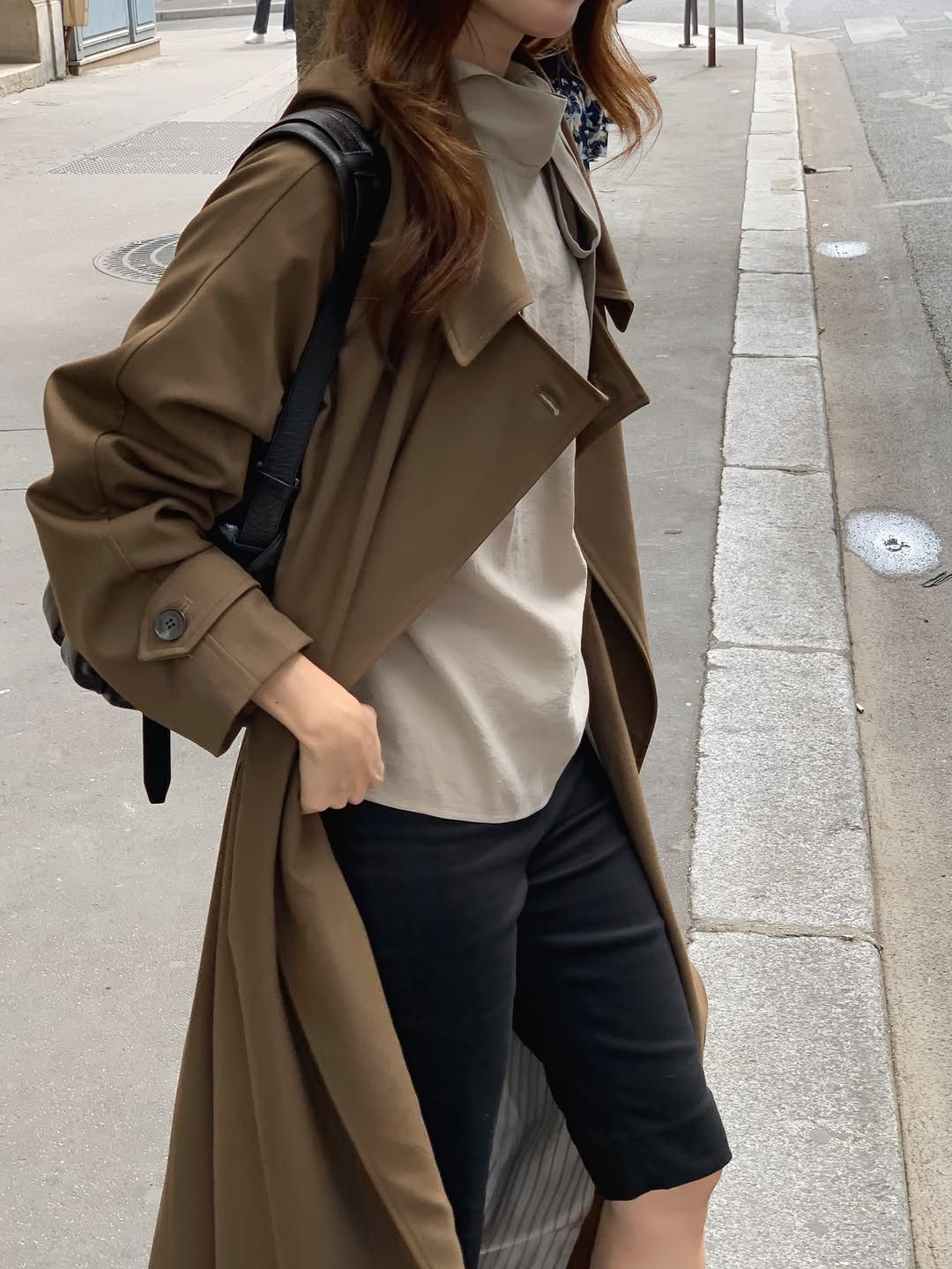 mare stripe-lining trench coat-2col