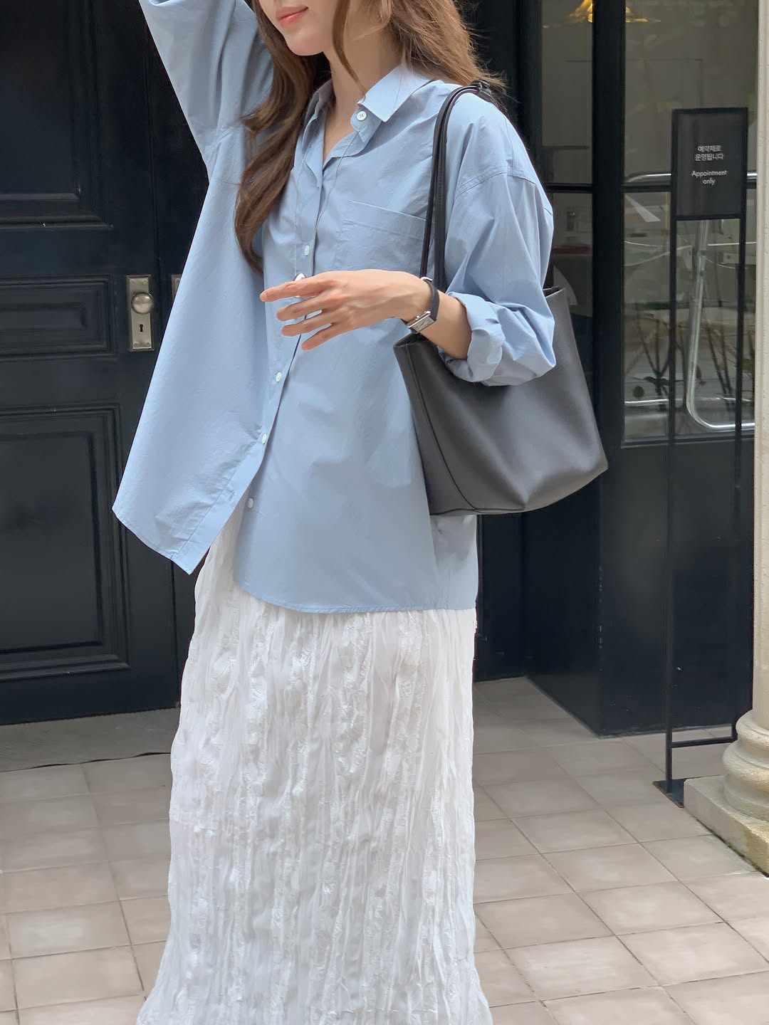 Claire silk cotton shirt-5col