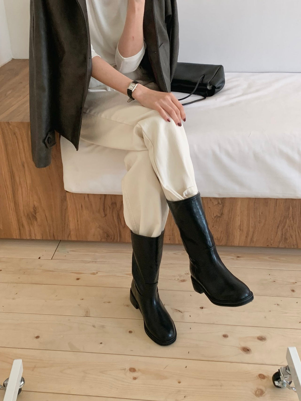 Vintage mid boots-2col
