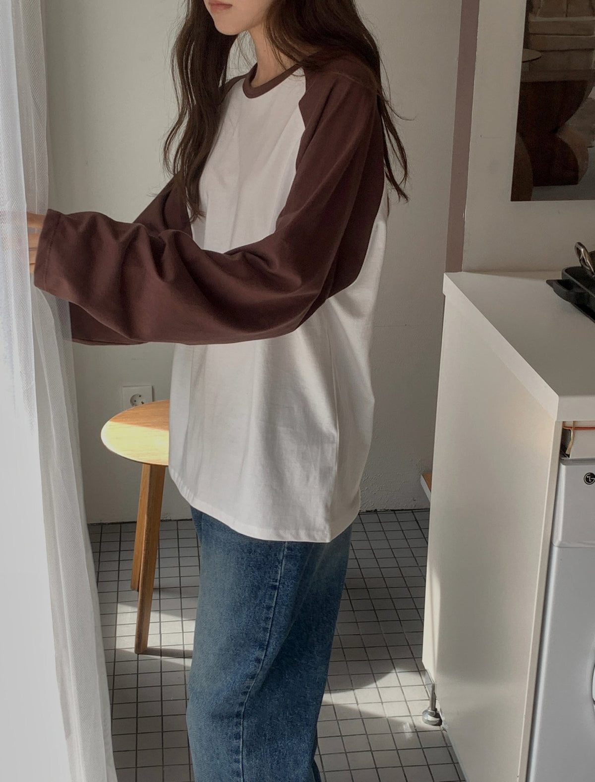 cotton raglan T-3col