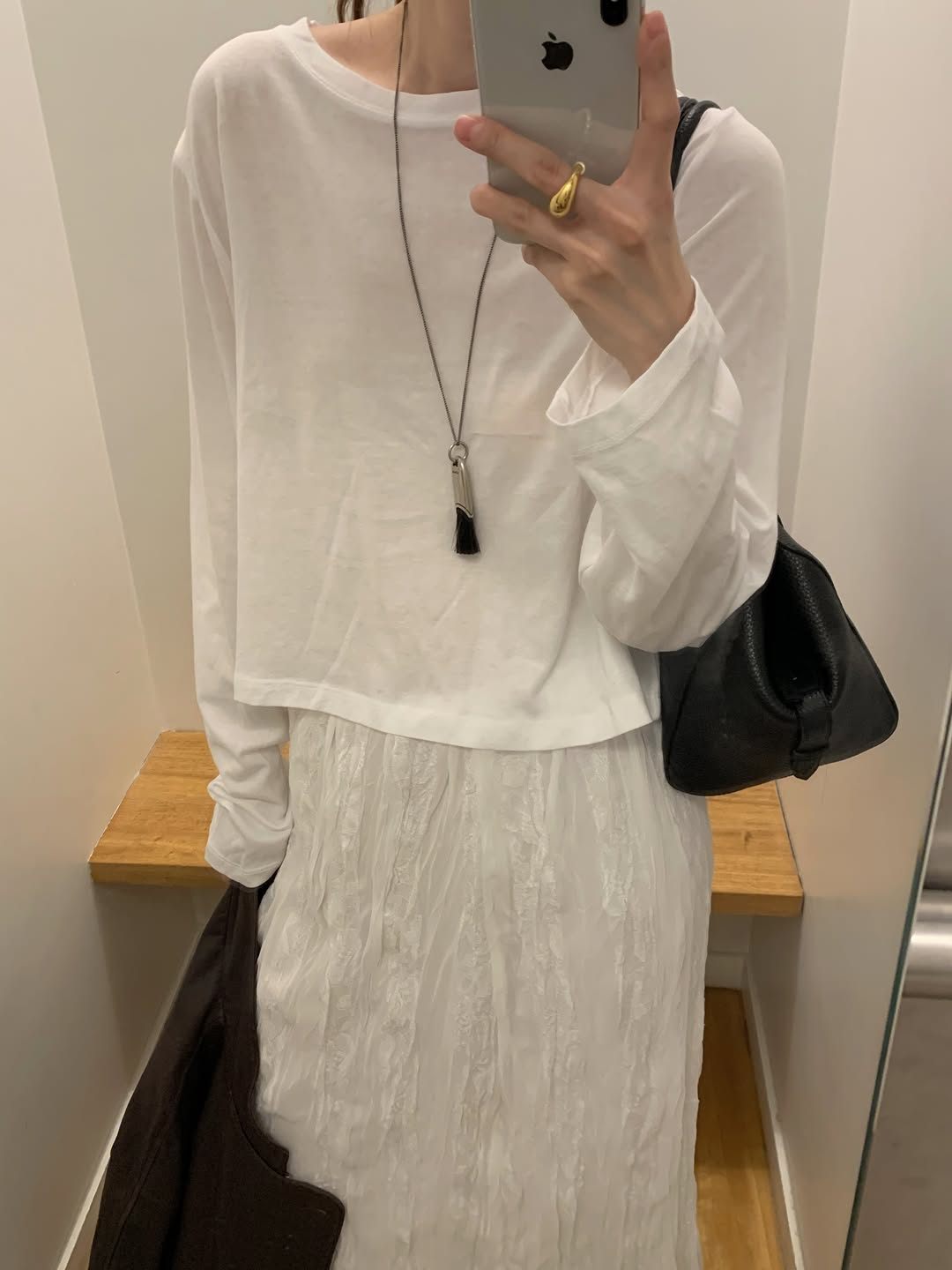 Adele soft modal crop T-3col