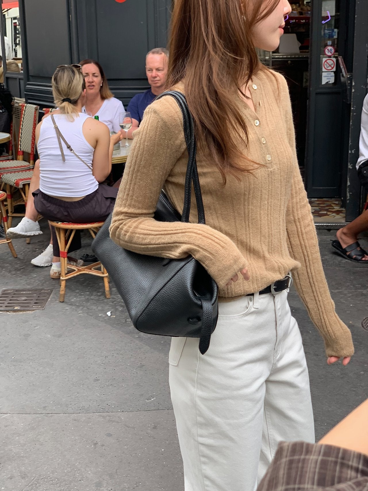 Merci alpaca henley neck knit-3col