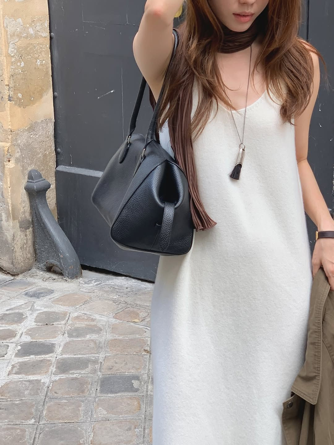 aveline cashmere whole-garment knit onepiece-2col