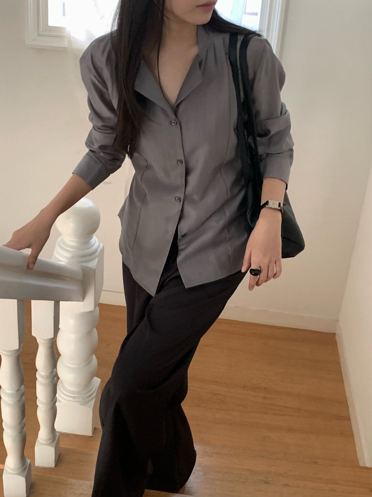 Dear collar blouse-3col