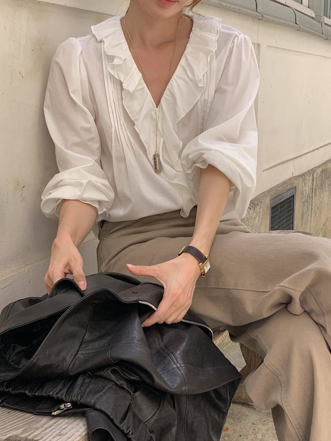 Margo ruffle blouse