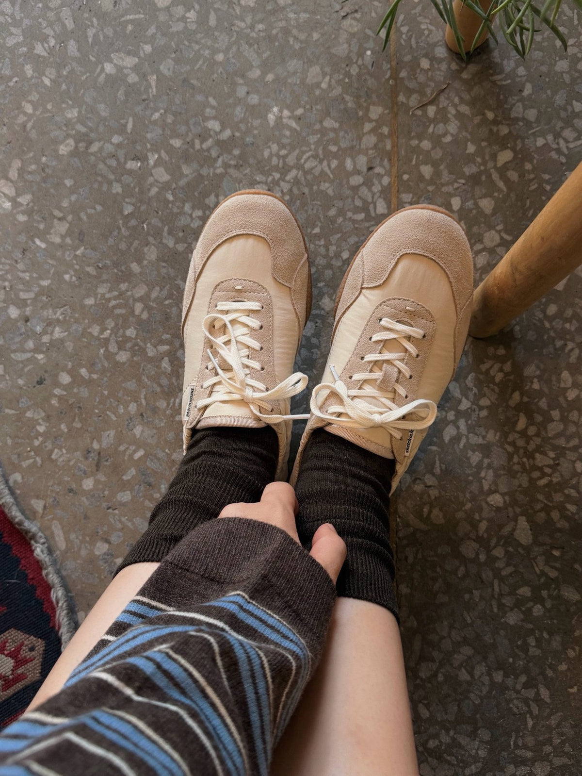 cloud suede sneakers-2col