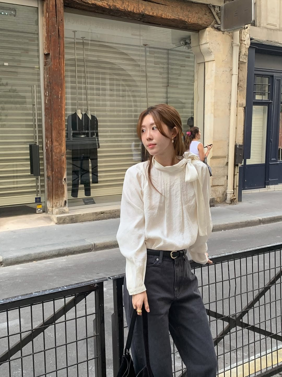 Ere scarf blouse-2col