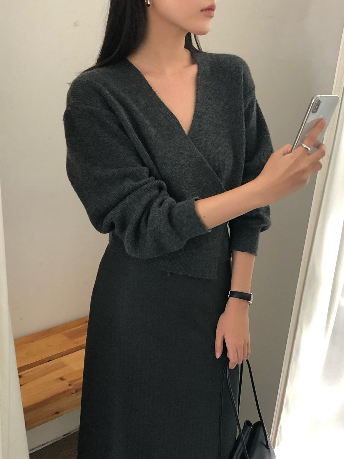 line wrap knit-3col