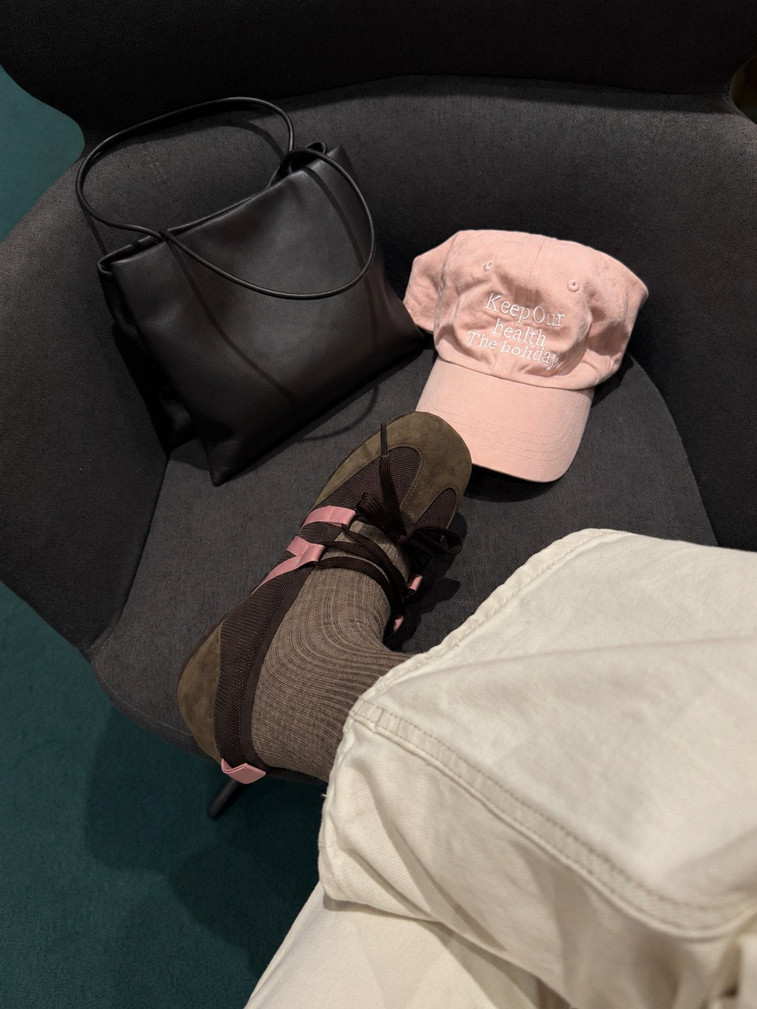 rose ribbon sneakers-2col