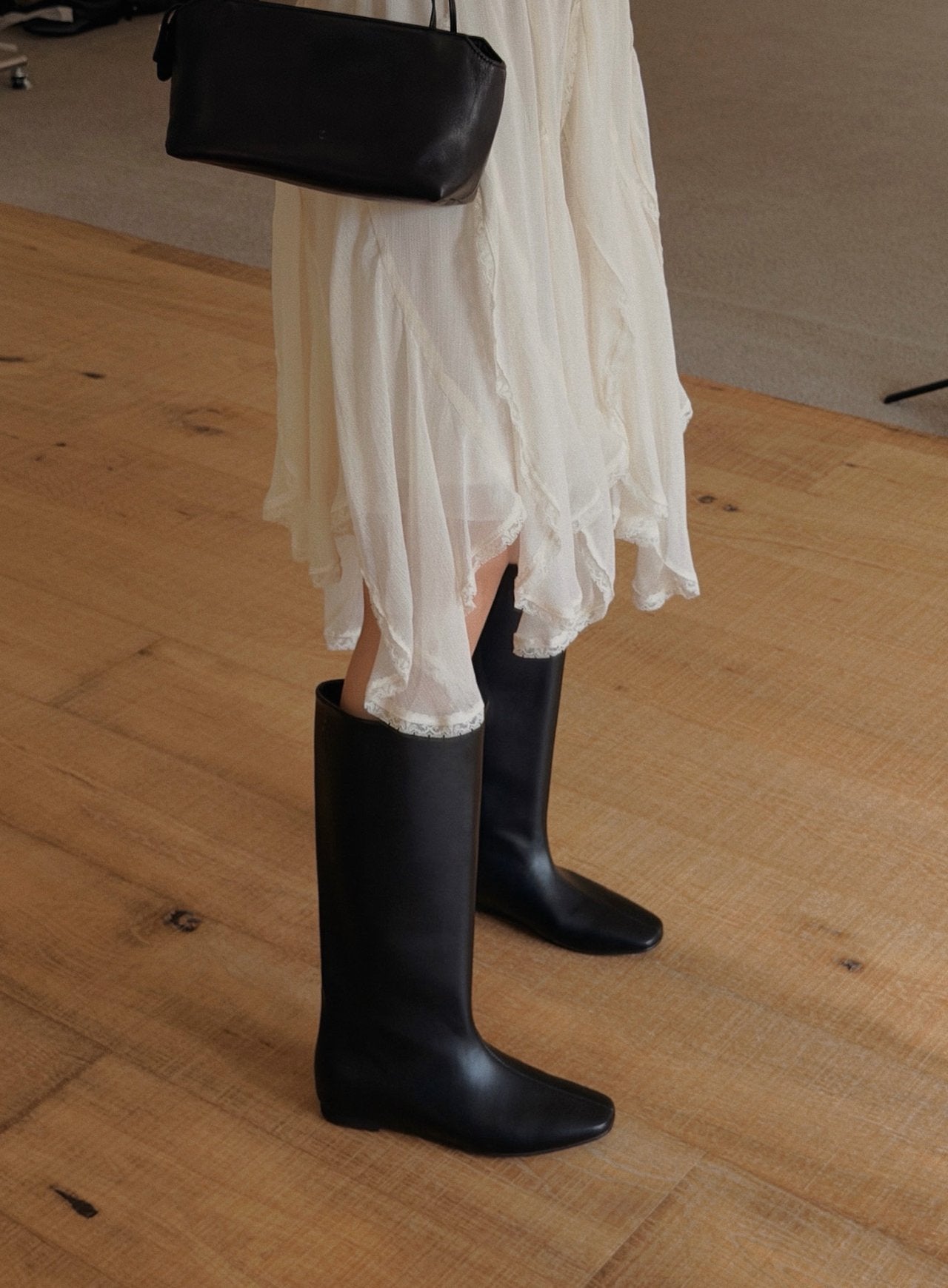 hidden wedge boots.