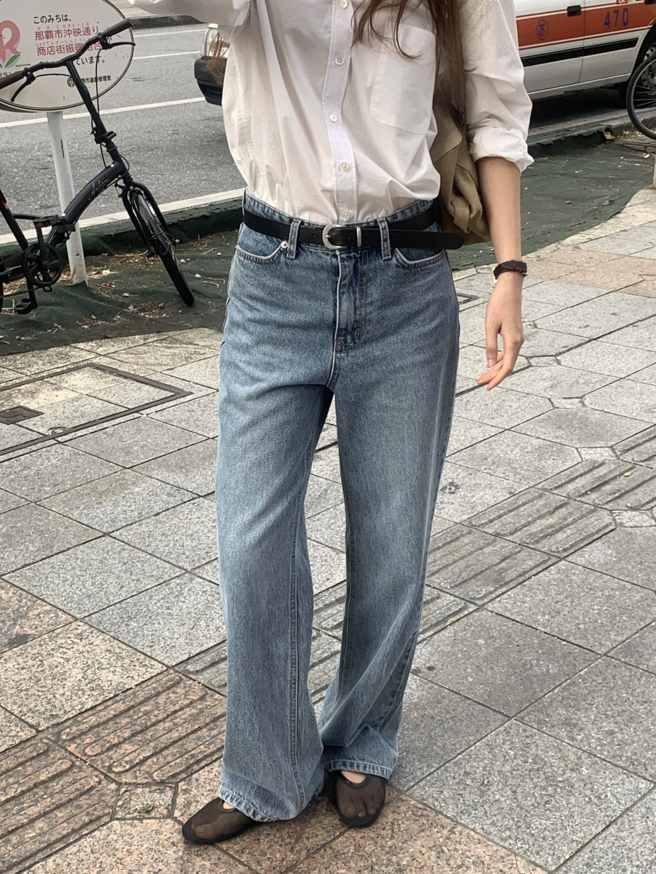 Laura straight fit denim pants
