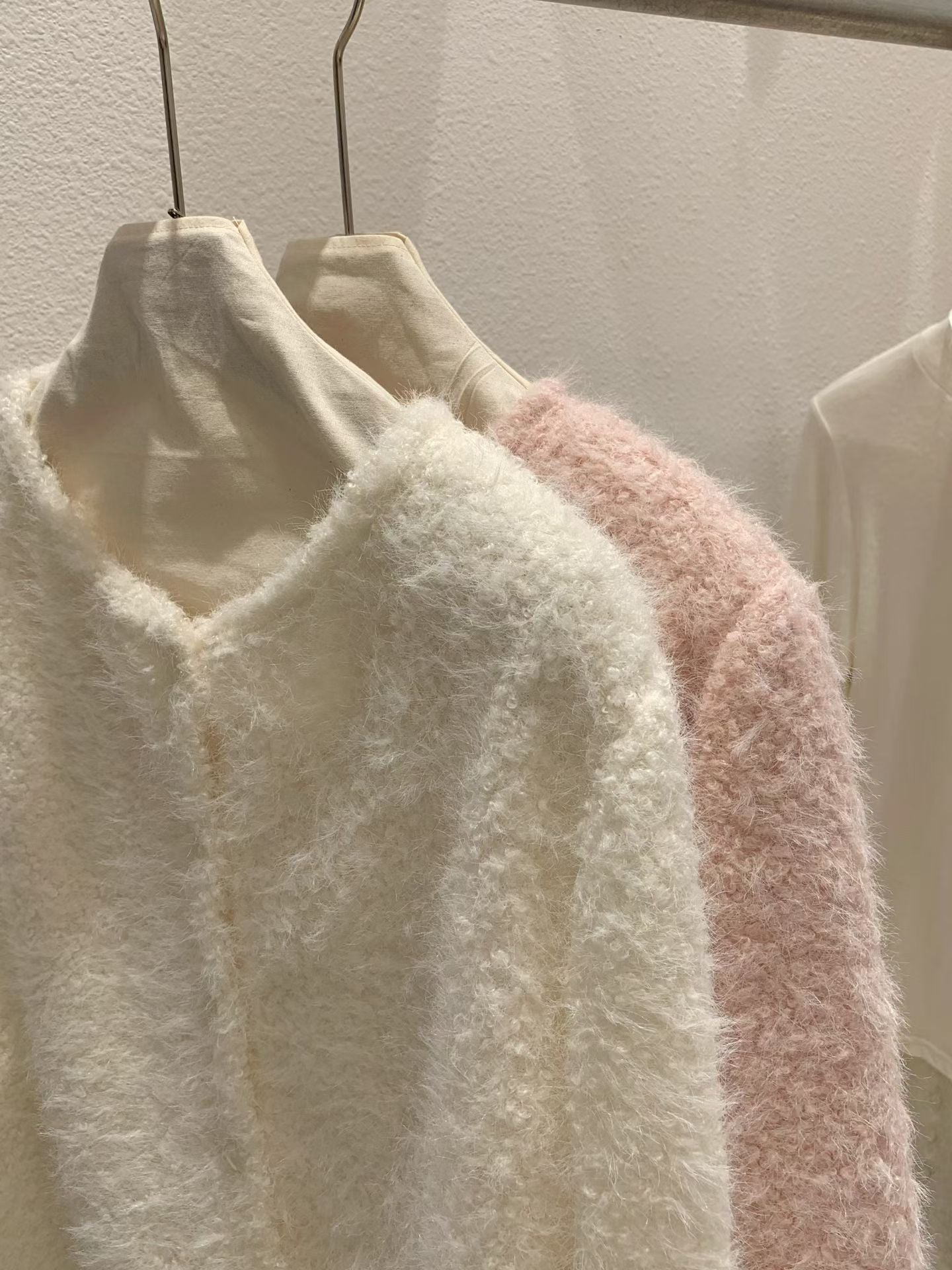 Teddy boucle cardigan-2col